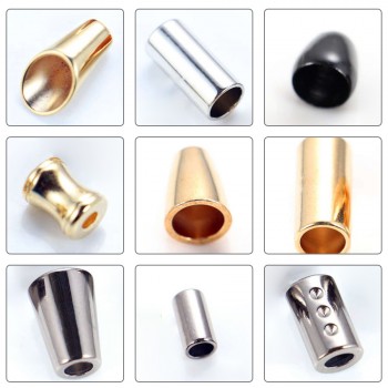 Bronze/Rose Gold/Glossy black/Gold/White/Platinum/Matte black-Alloy End Stopper