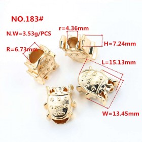 Glossy black/Bronze/White/Matte black/Gold/Platinum/Rose Gold-Alloy End Stopper Glossy black/Bronze/White/Matte black/Gold/Platinum/Rose Gold-Alloy End Stopper