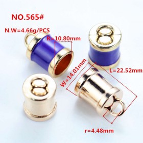 Gold/Bronze/Rose Gold/Glossy black/White/Platinum/Matte black-Alloy End Stopper Gold/Bronze/Rose Gold/Glossy black/White/Platinum/Matte black-Alloy End Stopper